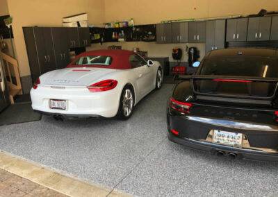 white and black car